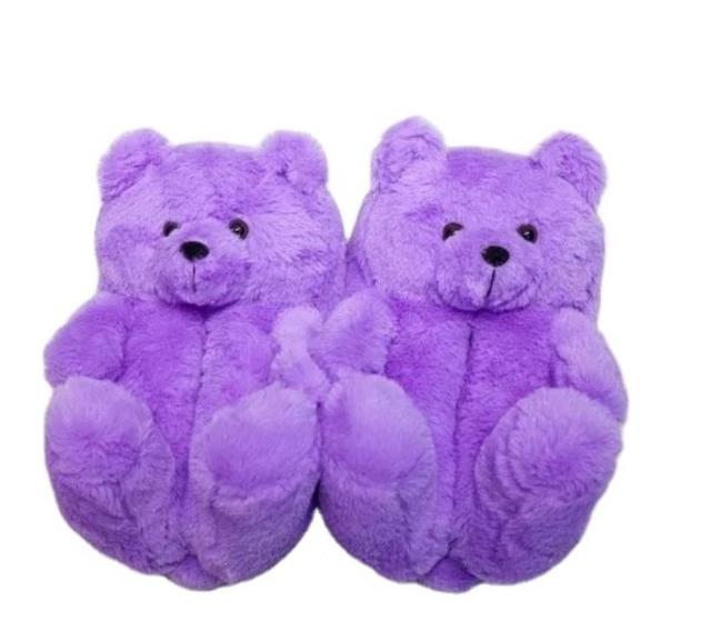 Ciepłe antypoślizgowe kapcie dziecięce 11-4 rozmiar UE, z 3D niedźwiedziami dla chłopców i dziewczynek - Wianko - 12