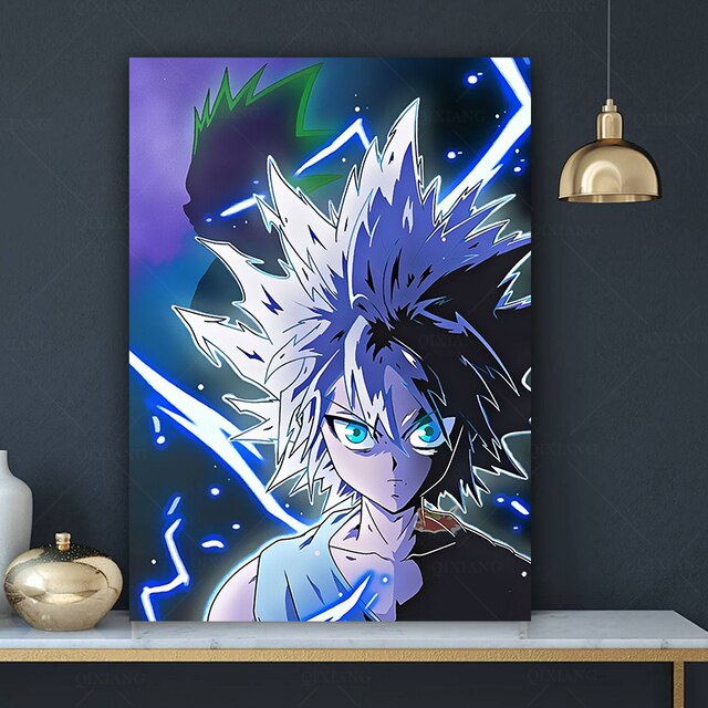 Klasyczny plakat Anime Hunter X Hunter Killua Zoldyck na płótnie – obraz ścienny dla chłopców w sypialni i salonie - Wianko - 4