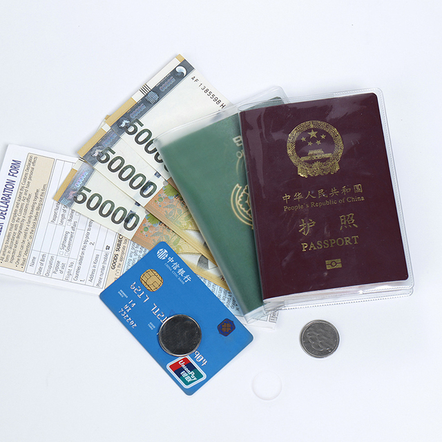 Wodoodporne etui na paszport i dowód osobisty, przezroczyste, podróżne - Wianko - 8