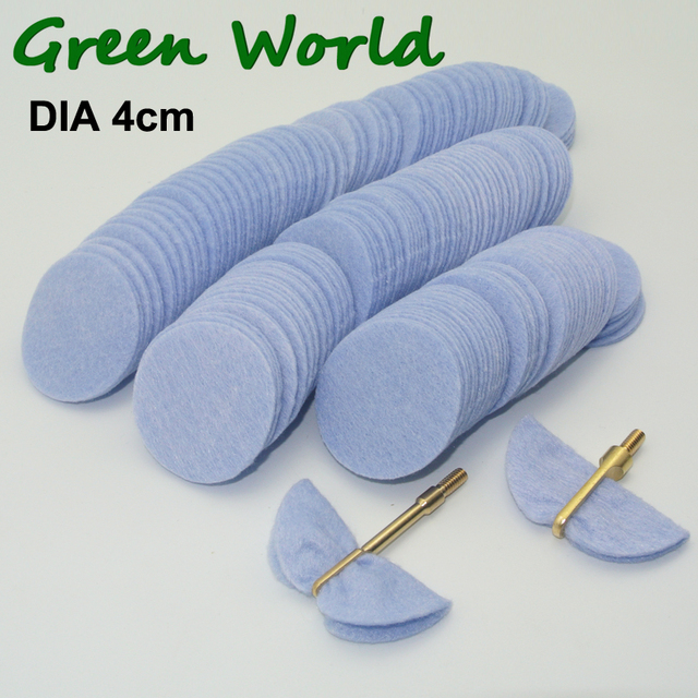 Duże, biodegradowalne płatki czyszczące do broni myśliwskiej Zielony Świat 100 szt. DIA 4cm / 5cm o wysokiej chłonności i miękkości - Wianko - 1