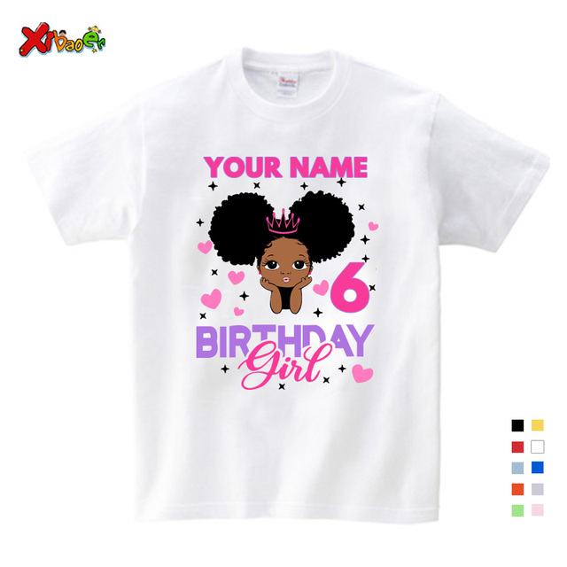 Czarna koszulka urodzinowa Księżniczka - ubrania pasujące dla dziewczyny, rodziny i dzieci - Wianko - 18
