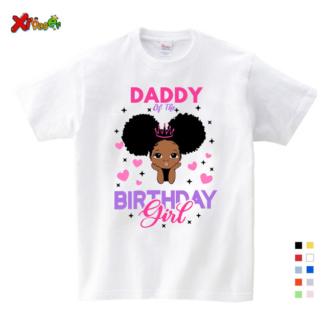 Czarna koszulka urodzinowa Księżniczka - ubrania pasujące dla dziewczyny, rodziny i dzieci - Wianko - 6