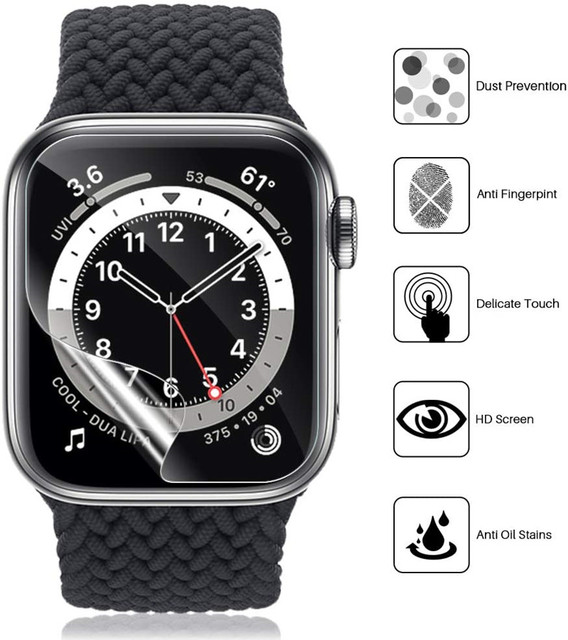 Ochraniacz folia Miękkie do Apple Watch Series 7 Screen Protector 45mm 41mm + etui do zegarka Apple Watch SE 6 44mm 40mm iWatch 5 4 - Wianko - 2