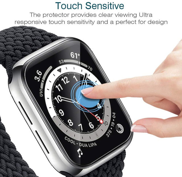Ochraniacz folia Miękkie do Apple Watch Series 7 Screen Protector 45mm 41mm + etui do zegarka Apple Watch SE 6 44mm 40mm iWatch 5 4 - Wianko - 4