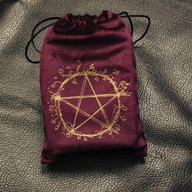 Aksamitna torba na karty Tarota Pentagram, 13cm * 18cm - Wianko - 28