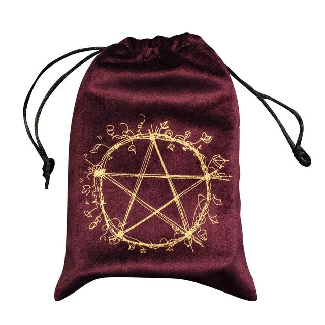 Aksamitna torba na karty Tarota Pentagram, 13cm * 18cm - Wianko - 25