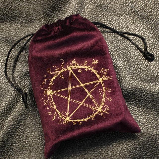Aksamitna torba na karty Tarota Pentagram, 13cm * 18cm - Wianko - 29