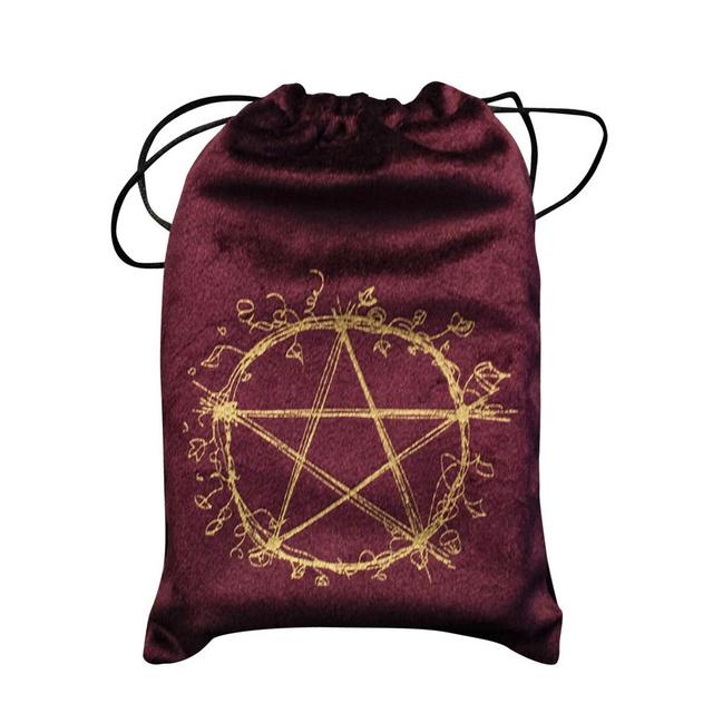 Aksamitna torba na karty Tarota Pentagram, 13cm * 18cm - Wianko - 26