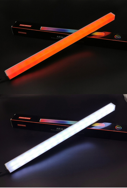 Wentylator COOLMOON dwustronnie świecący z RGB Bar 30cm, magnetyczny, zmieniający kolor, LED, ostre światło Bar, obudowa komputera, dekoracja - Wianko - 11