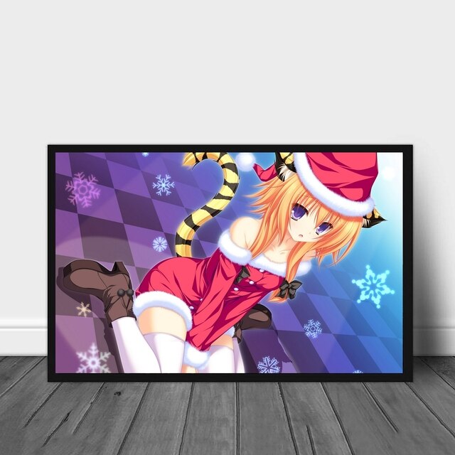 Plakat Anime japońskie Anime - Neko Girls, druk artystyczny bez ramki, dekoracja domu - Wianko - 7