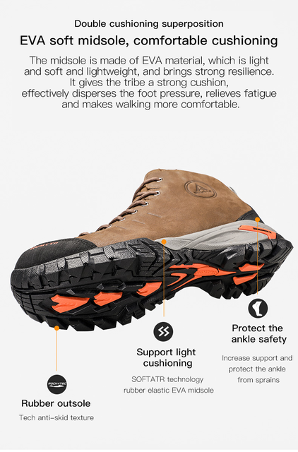 HUMTTO Męskie buty trekkingowe wodoodporne skórzane na wędrówki, wspinaczkę i polowanie - Wianko - 8
