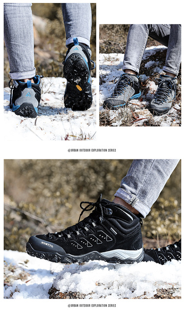 HUMTTO Męskie buty trekkingowe wodoodporne skórzane na wędrówki, wspinaczkę i polowanie - Wianko - 15