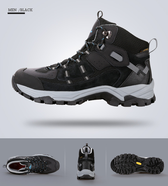HUMTTO Męskie buty trekkingowe wodoodporne skórzane na wędrówki, wspinaczkę i polowanie - Wianko - 26