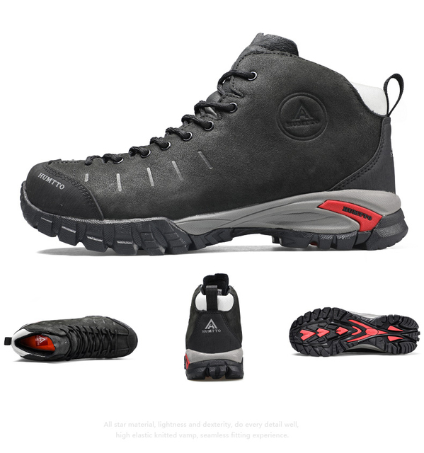 HUMTTO Męskie buty trekkingowe wodoodporne skórzane na wędrówki, wspinaczkę i polowanie - Wianko - 20