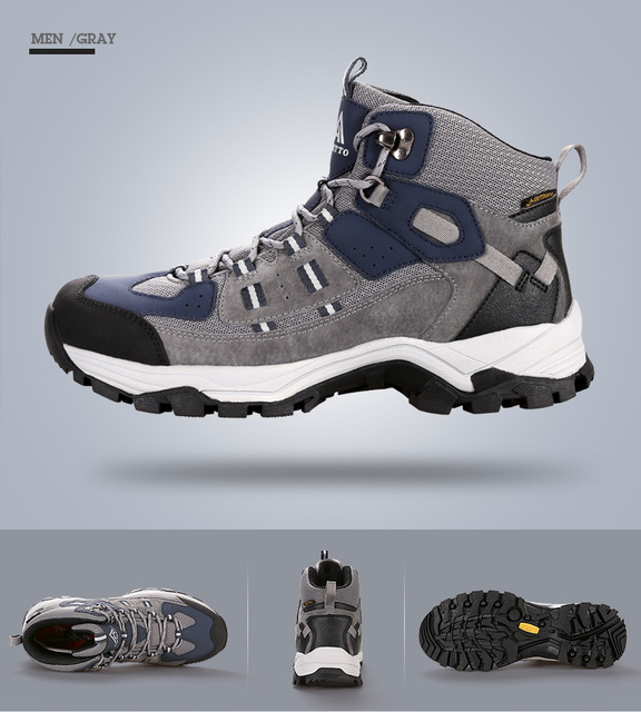 HUMTTO Męskie buty trekkingowe wodoodporne skórzane na wędrówki, wspinaczkę i polowanie - Wianko - 24