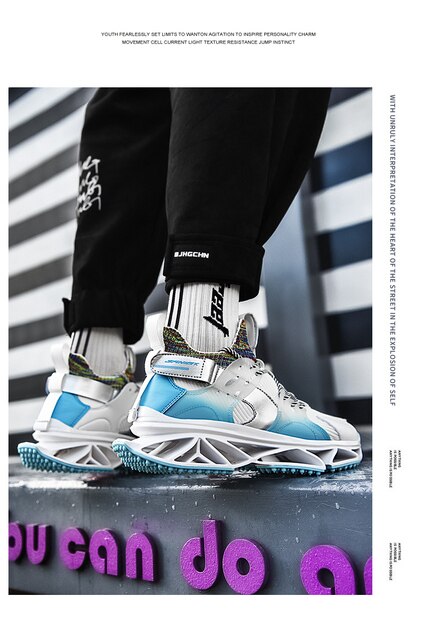 Profesjonalne buty do biegania męskie Blade Sneakers 2021, oddychający materiał Mesh - Wianko - 12