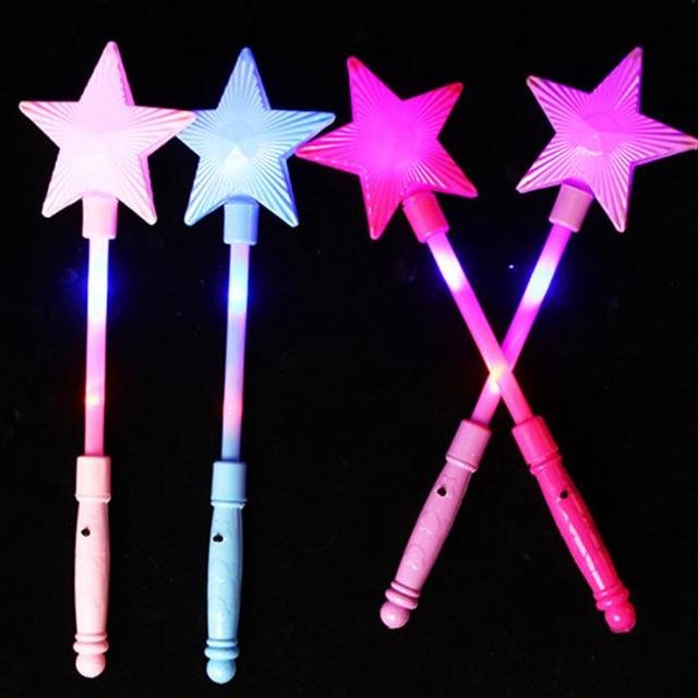 Podświetlana pięcioramienna gwiazda Flash Stick dla dzieci - zabawka magiczny pasek gwiazdy, dziewczyna wróżka - prezenty Halloween i świąteczne - Wianko - 2
