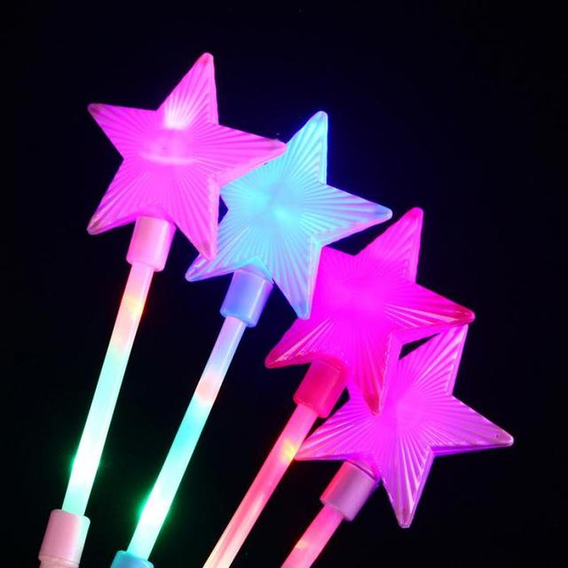 Podświetlana pięcioramienna gwiazda Flash Stick dla dzieci - zabawka magiczny pasek gwiazdy, dziewczyna wróżka - prezenty Halloween i świąteczne - Wianko - 4