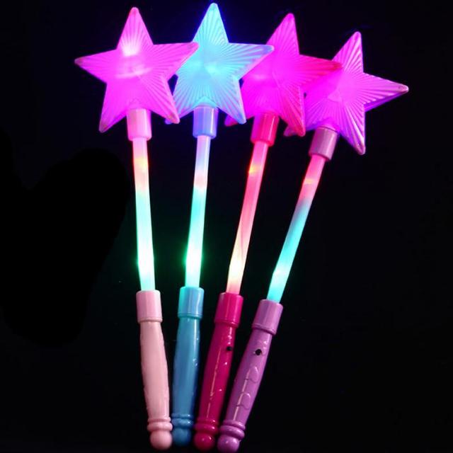 Podświetlana pięcioramienna gwiazda Flash Stick dla dzieci - zabawka magiczny pasek gwiazdy, dziewczyna wróżka - prezenty Halloween i świąteczne - Wianko - 3