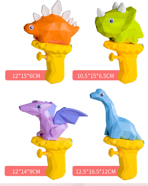 Pistolety na wodę 3D dinozaury do walki i zabawy w strzelanie wodą na plaży, w basenie i w piasku - letnie prezenty dla dzieci - Wianko - 6