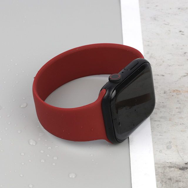 Pasek silikonowy do Apple Watch - elastyczny, sportowy, do zegarka iWatch SE 6 5 4 3 2 1 - 42mm 38mm 40mm 44mm - Wianko - 10
