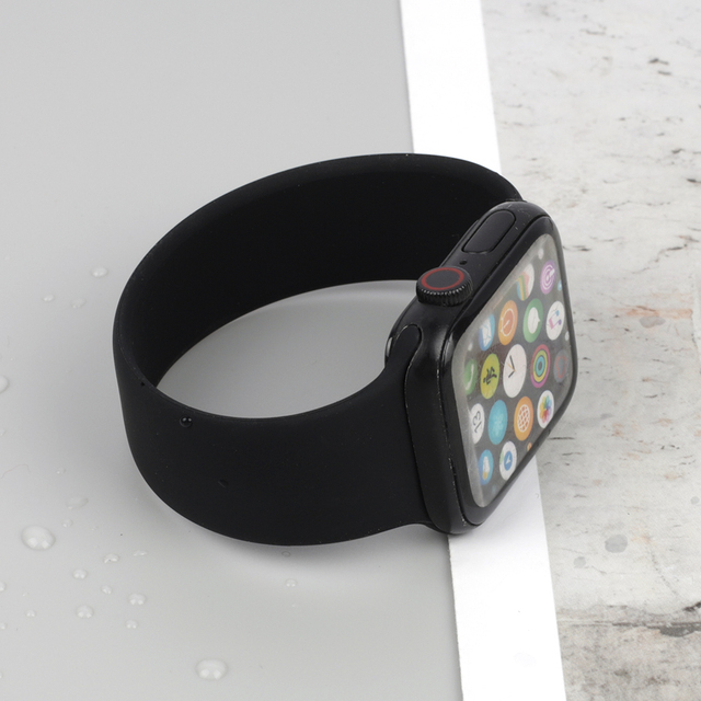 Pasek silikonowy do Apple Watch - elastyczny, sportowy, do zegarka iWatch SE 6 5 4 3 2 1 - 42mm 38mm 40mm 44mm - Wianko - 16