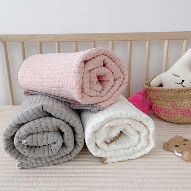 Materac dla niemowląt z koreańskiego pikowanego bawełnianego łóżeczka - jednolite kolory, wzór krabów - Wianko - 19