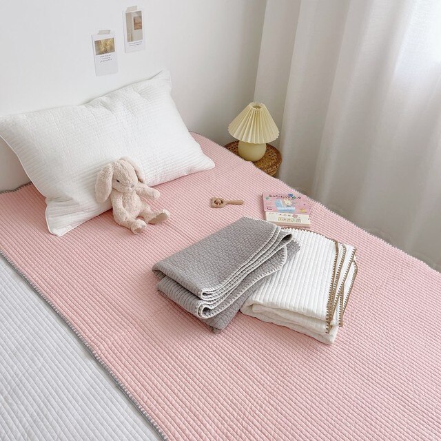Materac dla niemowląt z koreańskiego pikowanego bawełnianego łóżeczka - jednolite kolory, wzór krabów - Wianko - 8