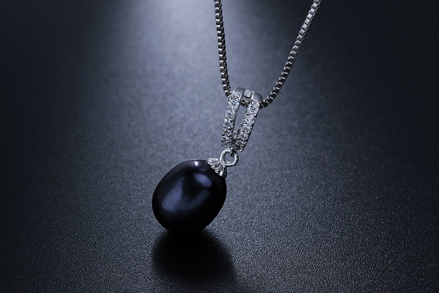 Naszyjnik z naturalną perłą słodkowodną i cyrkoniami | Srebro 925 | 45cm Fine Jewelry - Wianko - 11