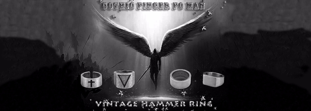 Pierścień Vintage Hammer Retro z niezawodnej stali nierdzewnej Viking, złoty, dla mężczyzn na ślub, biżuteria punkowa 190 - Wianko - 1