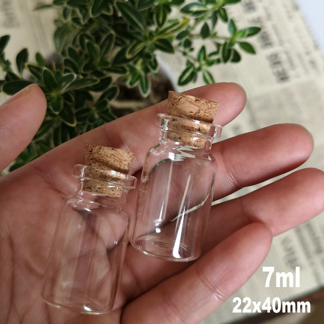 Mini szklane butelki na próbki DIY do przechowywania - 10 sztuk (4ml, 5ml, 7ml, 8ml, 10ml, 12ml, 15ml, 18ml, 20ml) z korkami - Wianko - 23