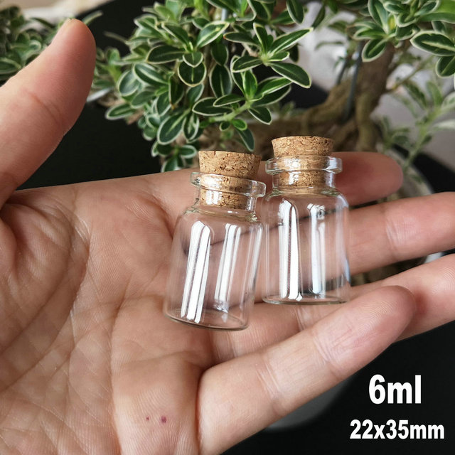 Mini szklane butelki na próbki DIY do przechowywania - 10 sztuk (4ml, 5ml, 7ml, 8ml, 10ml, 12ml, 15ml, 18ml, 20ml) z korkami - Wianko - 22