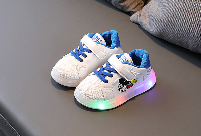 Buty sportowe dla dzieci Mickey Mouse LED w kreskówkowym stylu - Wianko - 6