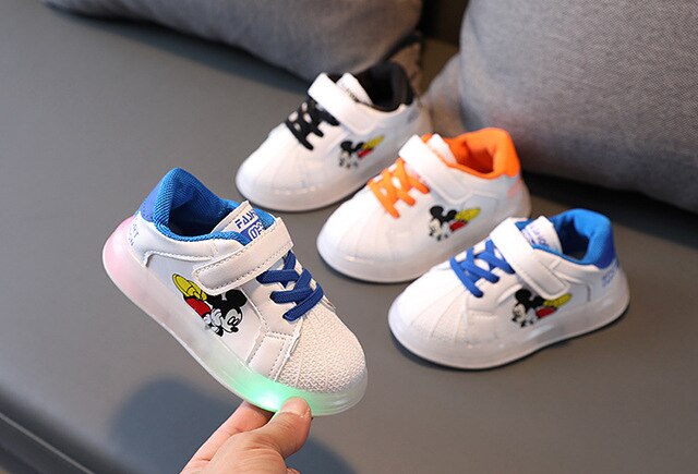 Buty sportowe dla dzieci Mickey Mouse LED w kreskówkowym stylu - Wianko - 10