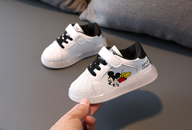 Buty sportowe dla dzieci Mickey Mouse LED w kreskówkowym stylu - Wianko - 14