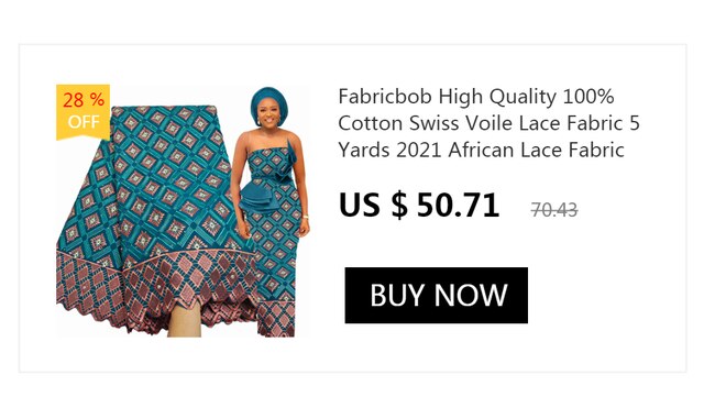 Szwajcarska koronka bawełniana Fabricbob 2021, wysokiej jakości, 2.5 metra, afrykański haft, miękka sukienka na imprezę - Wianko - 18
