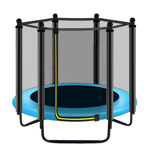 Trampolina rodzina dzieci Anti-drop 3.97/4.59/4.92 stóp sześciosuwowy kryty netto sport mała rodzinna zabawka trampolina - Wianko - 7