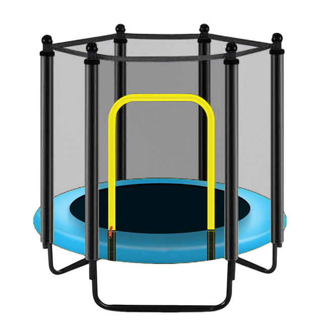Trampolina rodzina dzieci Anti-drop 3.97/4.59/4.92 stóp sześciosuwowy kryty netto sport mała rodzinna zabawka trampolina - Wianko - 9