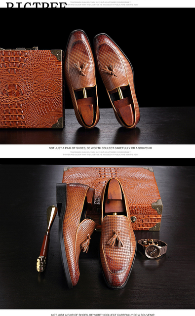 Klasyczne męskie mokasyny z pomponami, skórzane slip ony, buty biurowe Sepatu Pria - Wianko - 13