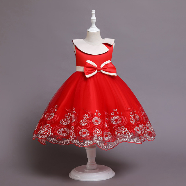 Sukienka dziewczęca z kwiatowym wzorem na przyjęcie bożonarodzeniowe i sylwestra - idealna dla dziewczynek w wieku 4-10 lat - Wianko - 18
