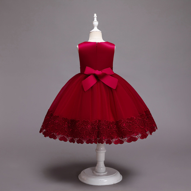 Sukienka dziewczęca z kwiatowym wzorem na przyjęcie bożonarodzeniowe i sylwestra - idealna dla dziewczynek w wieku 4-10 lat - Wianko - 45