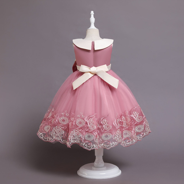 Sukienka dziewczęca z kwiatowym wzorem na przyjęcie bożonarodzeniowe i sylwestra - idealna dla dziewczynek w wieku 4-10 lat - Wianko - 9
