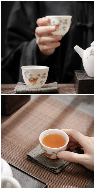 Chiński ręcznie robiony ceramiczny kubek na herbatę podróżny Pu'er Tie Guanyin Master Teacup - Wianko - 4