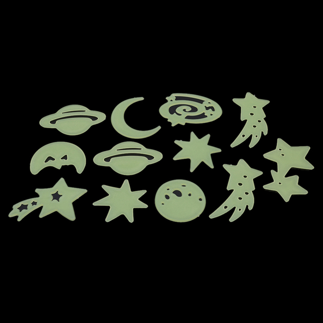 Naklejka fluorescencyjna - wszechświat, planeta, gwiazda, blask, ciemne światło - dekoracyjne naklejki ścienne dom sufit - Wianko - 8
