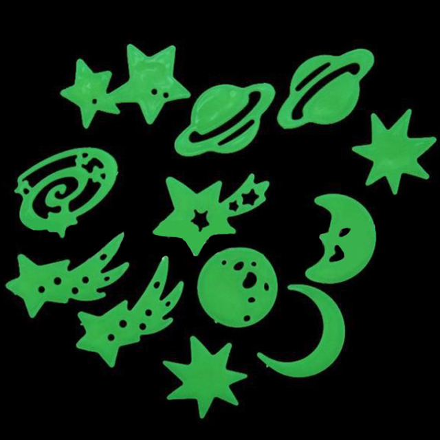 Naklejka fluorescencyjna - wszechświat, planeta, gwiazda, blask, ciemne światło - dekoracyjne naklejki ścienne dom sufit - Wianko - 4