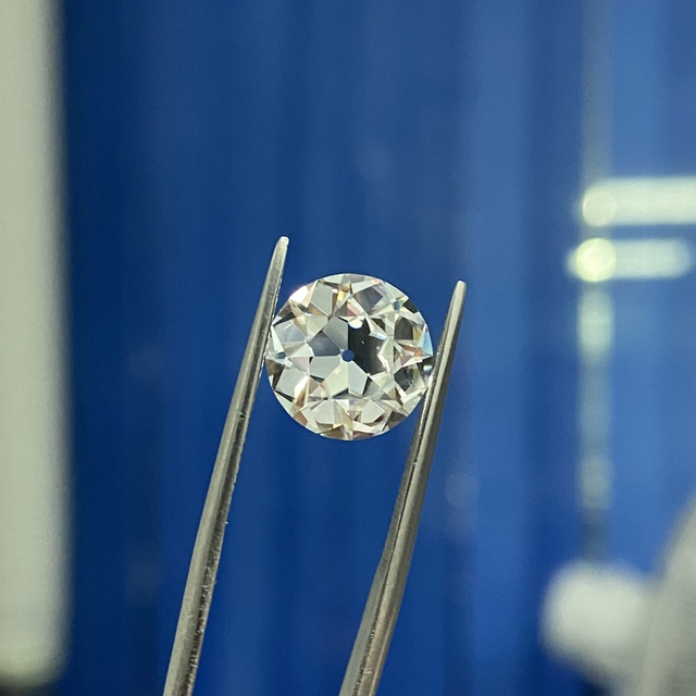 Meisidian GRA certyfikowany diament 7.5mm 1.5 Karat D VVS1 - okrągły stary europejski cięcia Moissanite - cena - Wianko - 16