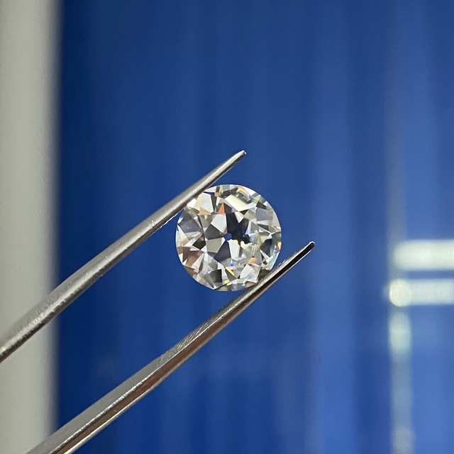 Meisidian GRA certyfikowany diament 7.5mm 1.5 Karat D VVS1 - okrągły stary europejski cięcia Moissanite - cena - Wianko - 13