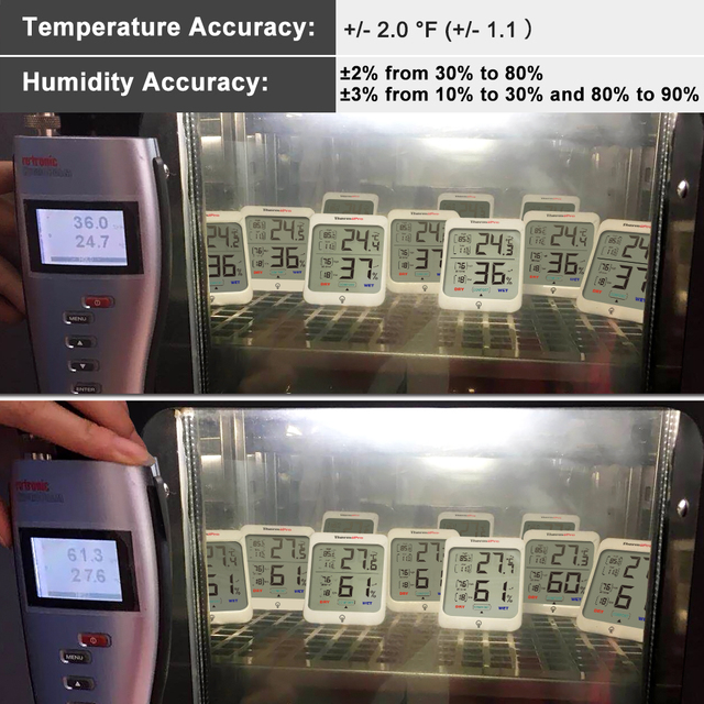 Cyfrowa stacja pogodowa Thermopro TP53 z termometrem pokojowym i higrometrem - Wianko - 5