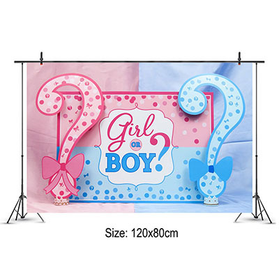 Płeć Reveal Party - Akcesoria dekoracyjne dla Baby Shower - Balony lateksowe - Zestaw stołowy - Dziewczynka lub chłopiec - Różowe i niebieskie - Dekoracje urodzinowe dla dzieci - Wianko - 7