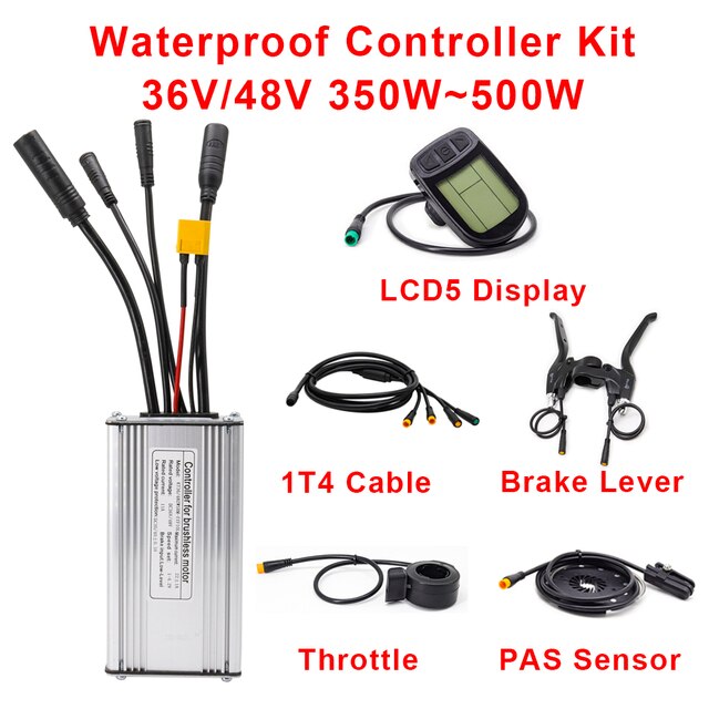 Kontroler rowerowy wodoodporny 48V 500W z złączem XT60 - kompatybilny z wyświetlaczem KT LCD3, LCD4, LCD5 (36V) - Wianko - 8